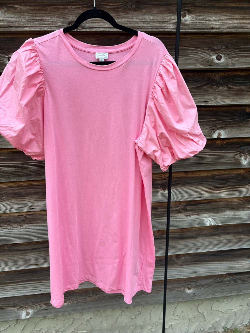 Mud Pie Pink Puff Sleeve Dress